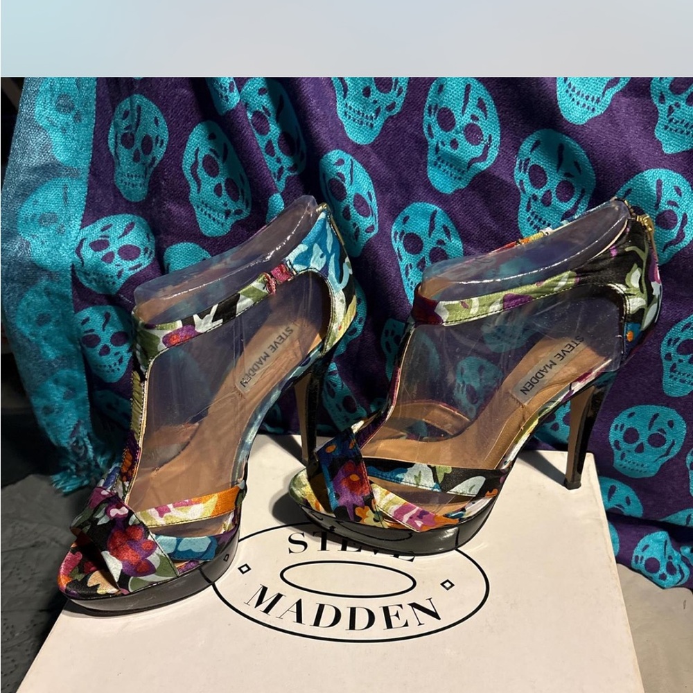Steve Madden Women's Colorful Floral Heels